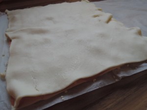 Puff paste pillows preparation