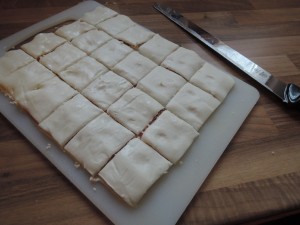 Puff paste pillows preparation